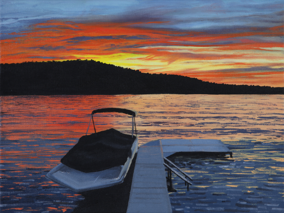 Sunset Over Lake Ariel