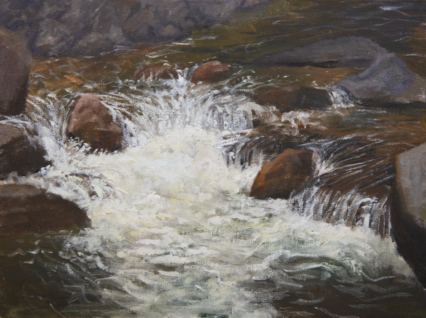 Summer Sun on a Rushing Creek